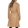 thumbnail image 5 of Kenneth Cole New York Womens 17OMW016 Wool-Blend Belted Tie Waist Wrap Coat - Camel - XL, 5 of 5