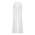 thumbnail image 4 of Chbgutlmr Pants for Women Crossed High Waisted Cutout Loose Casual Fall Straight Leg Trousers Fashion, 4 of 7