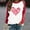 Red, variant on mihongmao Valentine Shirts for Women Crew Neck Valentine's Day Shirts for Women Crewneck Graphic Sweatshirts Heart Pullover Casual Long Sleeve Gift Blouse Red XL