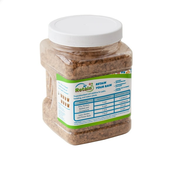 RainSoil Retain Your Rain Water Holding Polymer Crystal Fertilizer, 22 oz