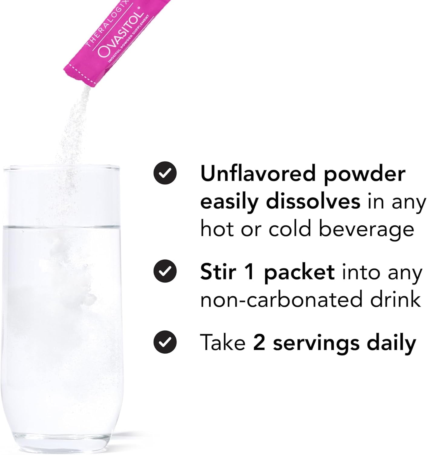 Theralogix Ovasitol Inositol Powder – 7-Day Starter Kit | Premium Inositol Supplement for Women | 40:1 Ratio Myo & D-Chiro Inositol | Supports Hormonal & Metabolic Health