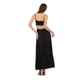 thumbnail image 5 of Forever 21 Women’s Smocked Maxi Dress with Adjustable Spaghetti Straps, Tiered Skirt and Flowing Silhouette for Casual or Dressy Occasions, XS-XL, 5 of 6