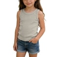 thumbnail image 2 of Antinious Toddler Boys Girls Solid Ribbed Racerback Sleeveless Soft Tank Top, 2 of 5