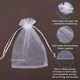 thumbnail image 4 of Bolsa de regalo de Organza 20-100 para joyería, bolsas blancas con cordón para boda, bolsas de regalo de dulces de Navidad, bolsa de Organza para embalaje de joyería, 4 of 5