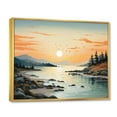 thumbnail image 2 of Designart "Beach Scandinavian silence I" Nautical & Beach Floater Framed Wall Art Living Room, 2 of 7