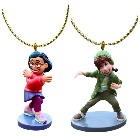 Turning Red Dance Mei & Friend Miriam Ornament Set 3” PVC Figure Figurine Charm New