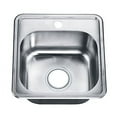 Wells Stainless Steel Single Bowl Topmount Kitchen Sink 15156