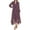 Deep Plum/Smoke, variant on Karl Lagerfeld Paris Womens Ruffled Long Maxi Dress