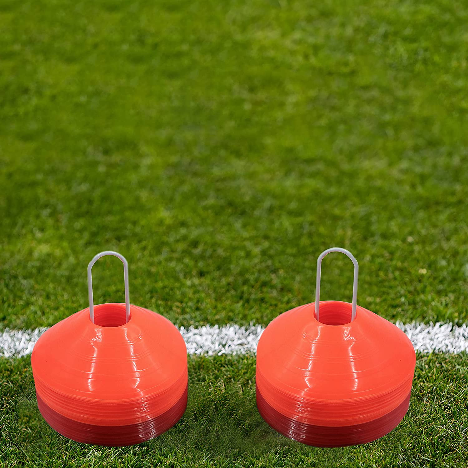 5x Multicoloured Training Cones Marker Discs Sports Running outdoor Accessories 