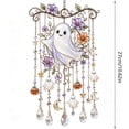 thumbnail image 3 of JHyouerji Halloween Acrylic Suncatcher Wind Chime 8x11in Window Porch Balcony Light Refraction Hanging Decor Ornament, 3 of 7