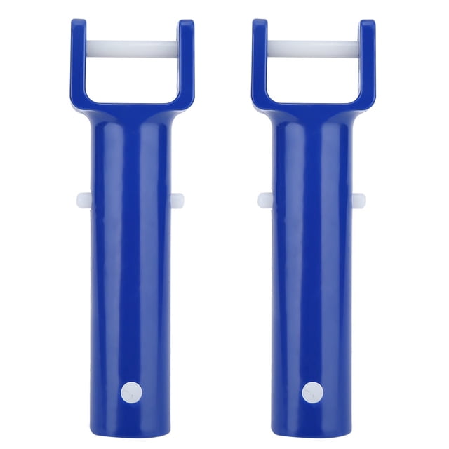 DEWIN Mango de Cabeza en V - Mango de Cabeza de vacío Piscina Clip de Forma de V Mango de Cabeza de Cepillo Accesorios de Piscina de Repuesto Azul 2 Piezas