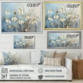 thumbnail image 4 of Designart "Simple Elegance In Blue And Gold" Snowdrops Floater Framed Canvas Wall Art, 4 of 5
