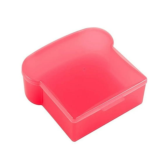 LHWEN 20 Oz Sandwich Box Food Grade Pp Microwave Safe Storage Container for Lunch Prep Sandwiches Fruits and Veggies Snap-On Lid Easy to Open and Close Durable and Bpa Free 5.5" X 4.7" X 2"