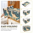 thumbnail image 2 of Yayeee Collapsible Cube Storage Bin with Lid Fabric Closet Decorative Basket with Handles, Dinosaur at Night, 2 of 7