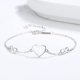 thumbnail image 5 of Pulsera De Plata Ajustable Con Símbolo De Infinito Y Corazones, 5 of 5