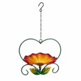 thumbnail image 2 of Fengbin Hanging Bird Bath Decorative Bird Water Feeder for Garden Outside Decoration Red, 2 of 10