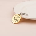 thumbnail image 6 of Anavia Metal Stainless Steel Round Name - Phone Number Birthday Holiday Christmas Engraved Dog Cat ID Tag, Gold, 6 of 9