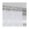 thumbnail image 6 of Window White Sheer Curtains 84 Inches Long 8 Panels Sheer White Curtains Clear Curtains Basic Rod Pocket Panel, 6 of 8