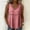 Hot Pink, variant on Women's V-Neck Lace Trim Empire Waist Tank Top Sleeveless Peplum Style with Lace Detail Breathable Casual Cami for Summer Wear Hot Pink S