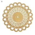 thumbnail image 1 of ENJOYW Napperon Table Exquise Fine Exécution Large Application Table Ronde Dentelle Sous-Verre pour Table de Cuisine Broderie PlacematMa, 1 of 7