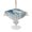 Blue, Teal, Beige, variant on Outdoor Tablecloth with Umbrella Hole for Patio/Picnic/Party/Camping, Mountain Peak Waterproof Table Cloth Rectangle Table Cover Washable, Gray Beige Mist Zen Modern Fantasy (60"x 102")