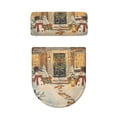 thumbnail image 5 of HELLHERO 2 Piece Elastic Edge Toilet Seat Cover with Soft for Universal, Merry Chrismas, 5 of 8