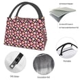 thumbnail image 4 of Yiaed Tomatoes Print Lunch box lunch bag Portable Insulated Lunch Box for Women Men Cooler Tote Bag with Front Pocket for Work Picnic Travel, 4 of 6