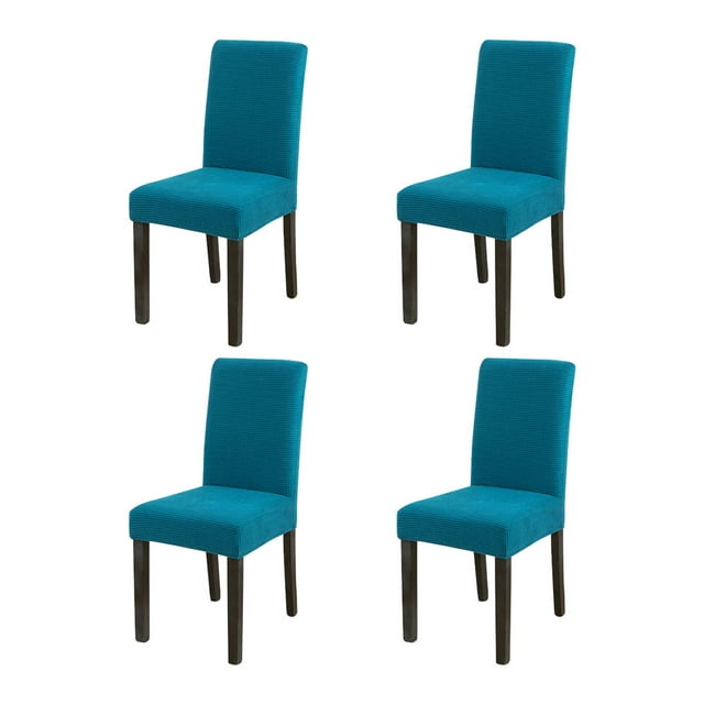 Wweixi 4pack/lot Stylish Chair Covers For Dining - Transform Dining Room With Ease Durable Cover For Dining Celestine blue 1Set
