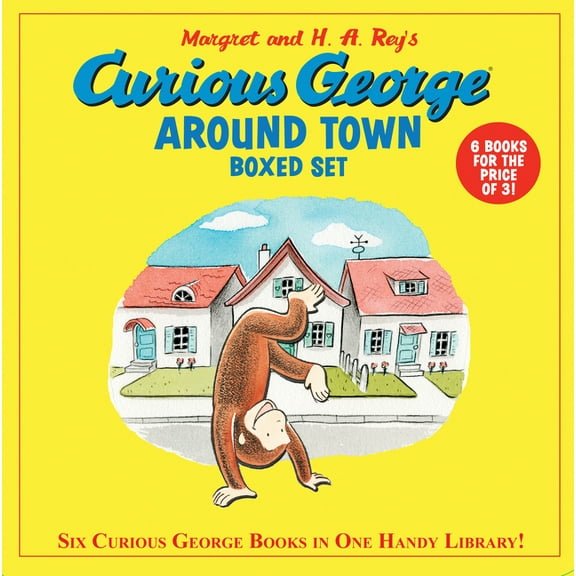 Curious George Curious George Around Town 6-Book Box Set: 6 Favorite 8x8s!, (Paperback)