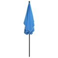 thumbnail image 3 of vidaXL Garden Parasol with Pole 210x140 cm Azure Blue, 3 of 4