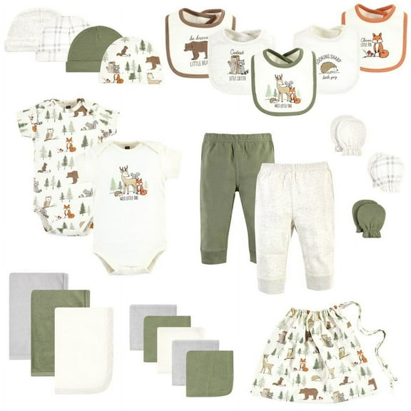 Hudson Baby Shower Gift Sets, 25-Piece, Sizes Newborn-6 Months