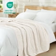 thumbnail image 5 of Whale Flotilla Knit Throw Blanket for Couch, Soft Fuzzy Decorative Knitted Blanket for Sofa Bed, Lightweight Cozy Warm Throws, 50x60 Inch, White, 5 of 8