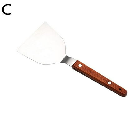

Spatula Metal Steel Wood Handle Long Grill Griddle Pan BBQ Kitchen D5C8