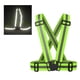 thumbnail image 4 of Chaleco reflectante elástico de alta visibilidad, cinturón de seguridad verde fluorescente para correr de noche, ciclismo y construcción, verde fluorescente., 4 of 14