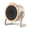 @001-Beige, variant on YiJuHui Desktop Ceramic Space Heater, 360° Oscillating Quiet Fast Heating for Home Office Bedroom, Portable Electric Heater with Thermostat & Overheat Protection