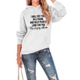 thumbnail image 1 of Sudadera con capucha de manga larga con cordón, holgada, cómoda, diseño de patrón de letras, sudadera de poliéster para mujer para uso diario, 1 of 6