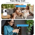 thumbnail image 5 of Indoor Security Camera 5G& 2.4GHz WiFi, Pan/Tilt Baby Camera for Home Security, 1080P Pet Camera with Phone App Motion Detection, 2-Way Talk, Night Vision, Siren Alarm, Compatible with Alexa, 5 of 8
