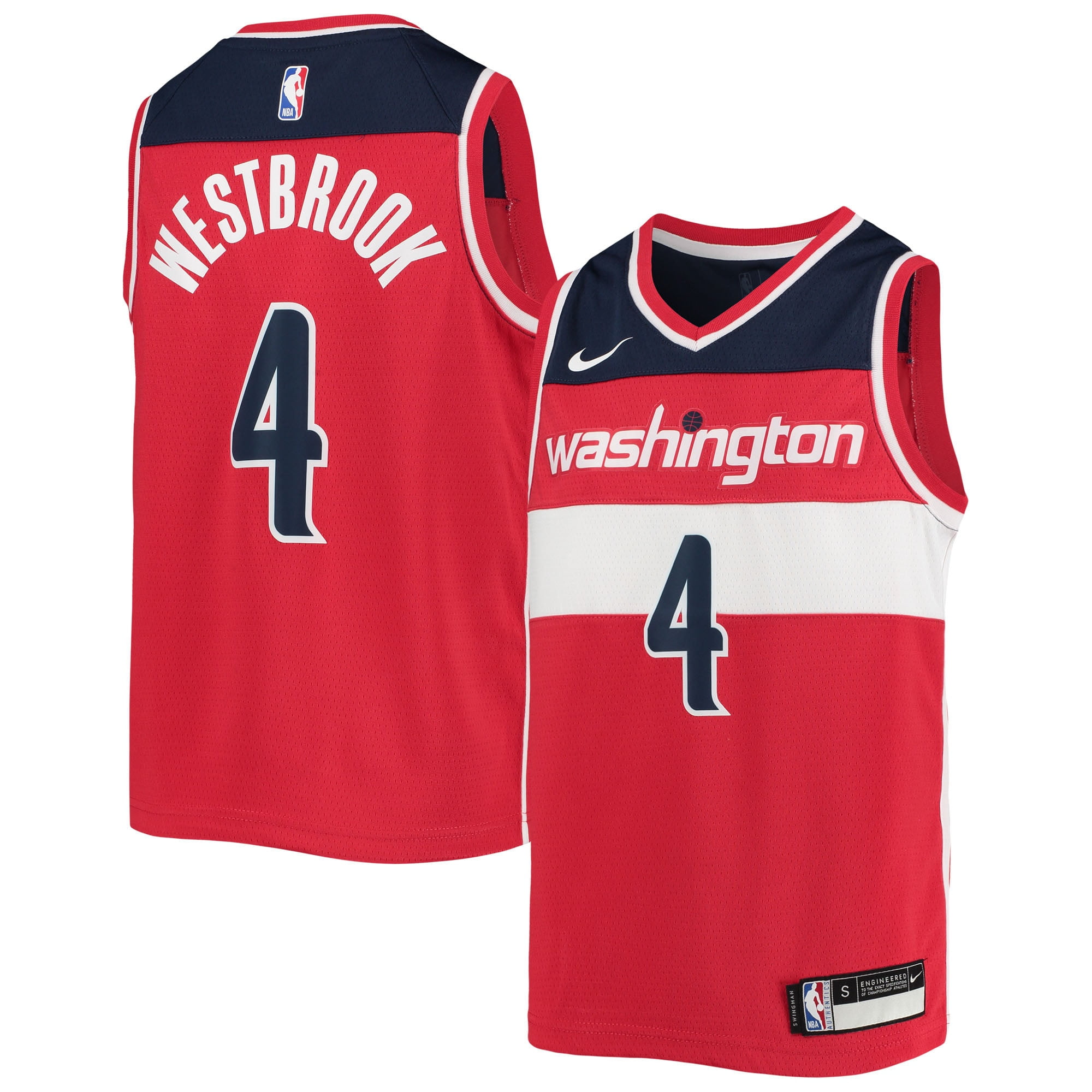 Russell westbrook cheap red jersey