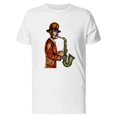 thumbnail image 1 of Saxophonist Player Abstract Tee Men's -Image by Shutterstock, 1 of 2