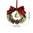 thumbnail image 3 of Danhjin Jingle Bells for Door Knob, Christmas Door Decorations with Velvet Ribbon, Festive Hanging Bells for Indoor Outdoor Home Holiday Decor, 4.7*2*3.9in, 3 of 6