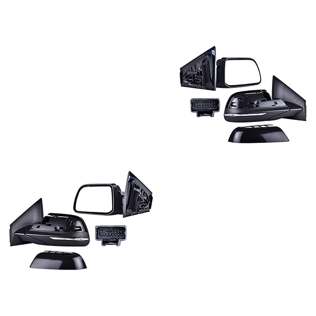 Par Espejos Edge 2011 A 2014 Ford Laterales Eléctrico P/Pintar C/Desemp C/Direcc C/Luz C/Memo Genérica .
