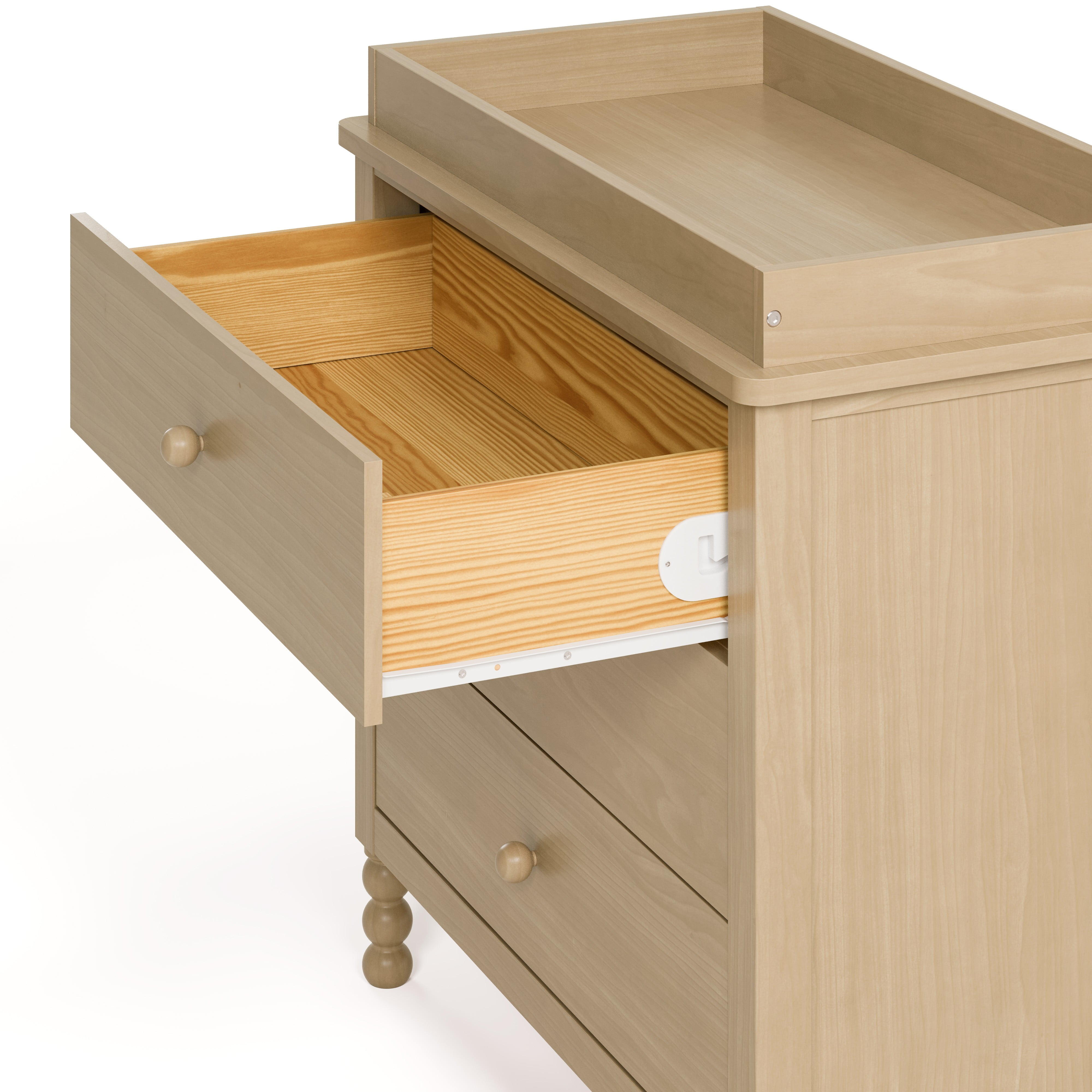Art of Nursery by Storkcraft Rio 3 Drawer Chest with Removable Infant Changing Topper, Driftwood