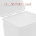 thumbnail image 3 of UPOUART 1Pack Playing Card Box Plastic Organizer for Small Items with Hinged Lid Design in White 9.5x8x6cm PP Material, 3 of 8
