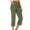 Army Green, variant on Capri Pants for Women Casual Summer Wide Leg Crop Pants Loose Comfy Drawstring High Waist Yoga Jogger Capri Pants with Pockets,M,Army Green