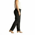 thumbnail image 3 of Lee Women's Plus Size Relaxed Fit All Day Straight Leg Pant, Black, 14W Petite, 3 of 7