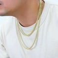 thumbnail image 6 of Nuragold 14k Real Yellow Gold Royal Monaco 6mm Miami Cuban Link Necklace (16"-30") Italian Jewelry for Men & Women, 6 of 11