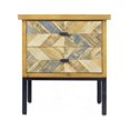thumbnail image 1 of Heather Ann Creations W191401-018 Barnes Meuble d'Appoint à Parquet à 2 Tiroirs, 1 of 1