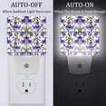 thumbnail image 2 of PhooArto Bell Flowers Pattern Plug in LED Night Light Auto Sensor Dusk to Dawn Decorative Night for Bedroom, Bathroom, Kitchen, Hallway, Stairs, Baby's Room, Energy Saving, 2 of 7