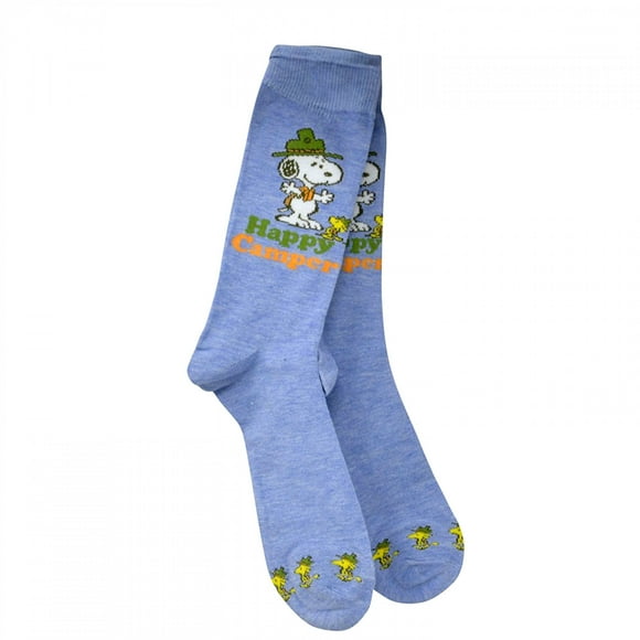 Peanuts Snoopy Happy Camper Men's Crew Socks