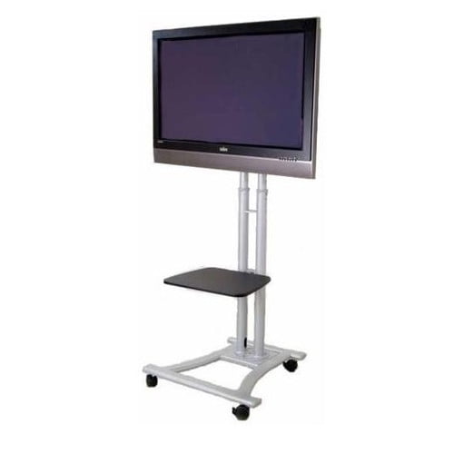 Monmount Mobile Led Lcd Flat Panel Hdtv Fixed Floor Stand Mount For 27 60 Lcd Screens Walmart Com Walmart Com